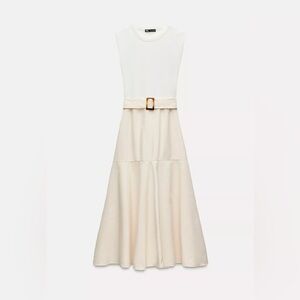 Zara - Cotton Poplin Midi Dress - Small